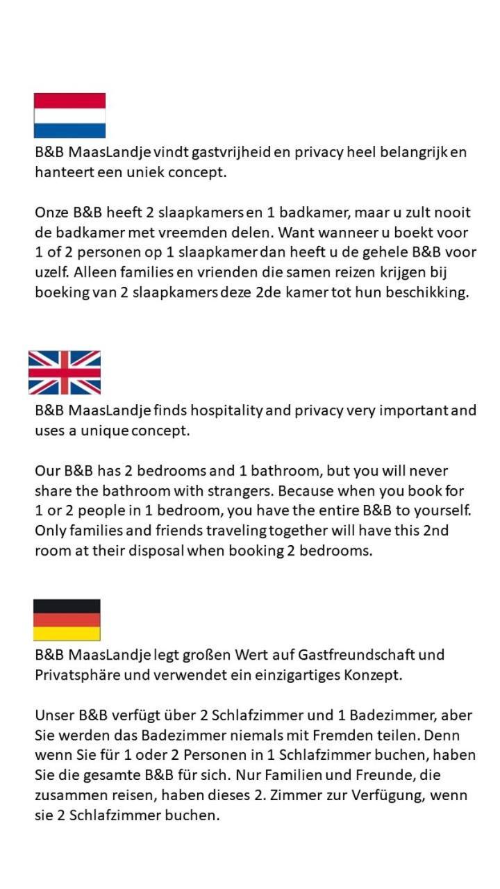 B&B Maaslandje Wijk en Aalburg Extérieur photo